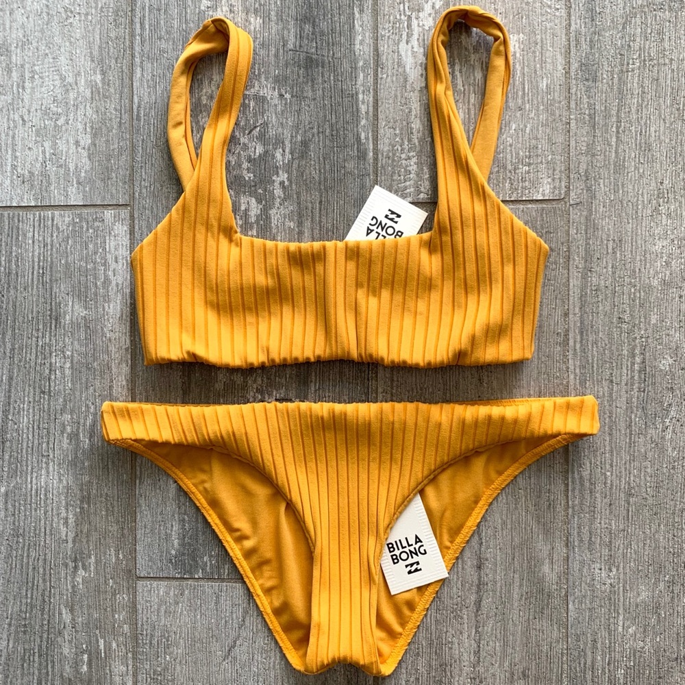 🔥🔥BILLABONG - RIBBED SQUARE NECK BIKINI SET🔥🔥 - Picture 3 of 8